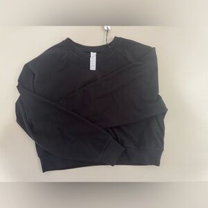 Paragon Black Cropped Crewneck Sweatshirt